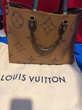 Louis Vuitton Brown Monogram Large Tote